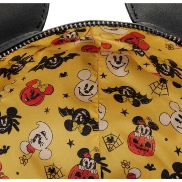 NWT Loungefly Stitch Shoppe Mickey Mouse Glow Spider Crossbody Bag - Picture 6 of 7